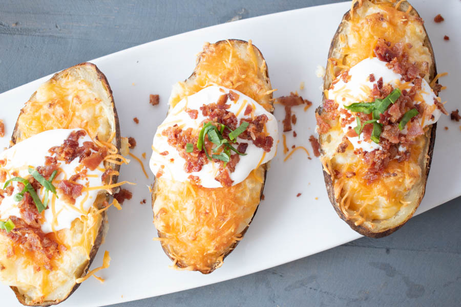 Loaded Baked Potato & Toppings – A Couple Cooks