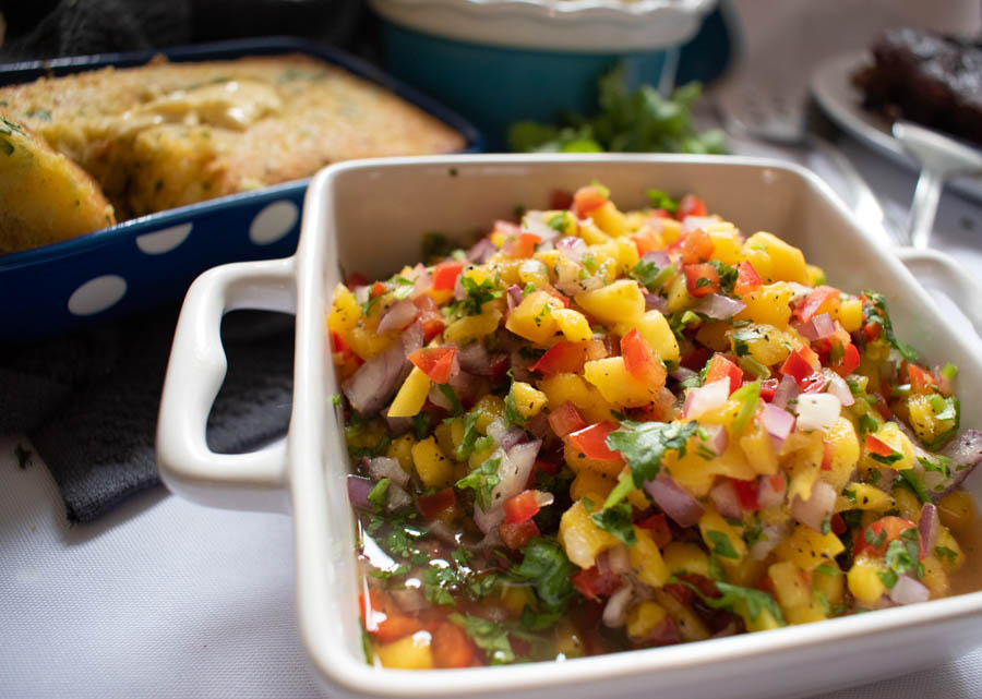 Easy mango salsa